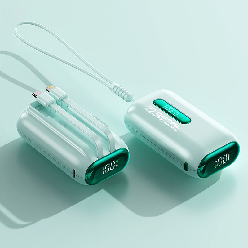 Gifts New model with its own cable 20,000 mAh large-capacity power bank super fast charging mobile phone outdoor mobile power supply