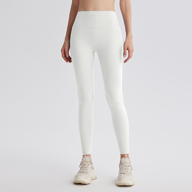 Upgrade the sixth generation of double-sided abraded shark pants, high-waisted nude yoga clothes, running sports fitness pants, hip-lifting yoga pants.
