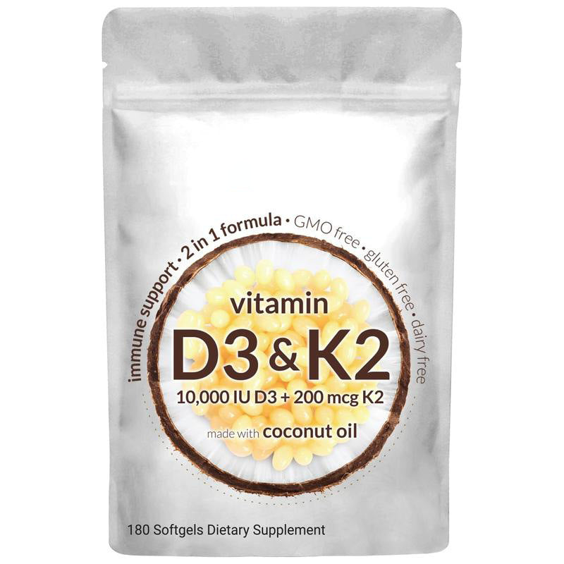 Cross-border Spot Vitamin D3K2 Soft Capsules High Content Vitamin D3 + K2 Bone Health Joint Maintenance