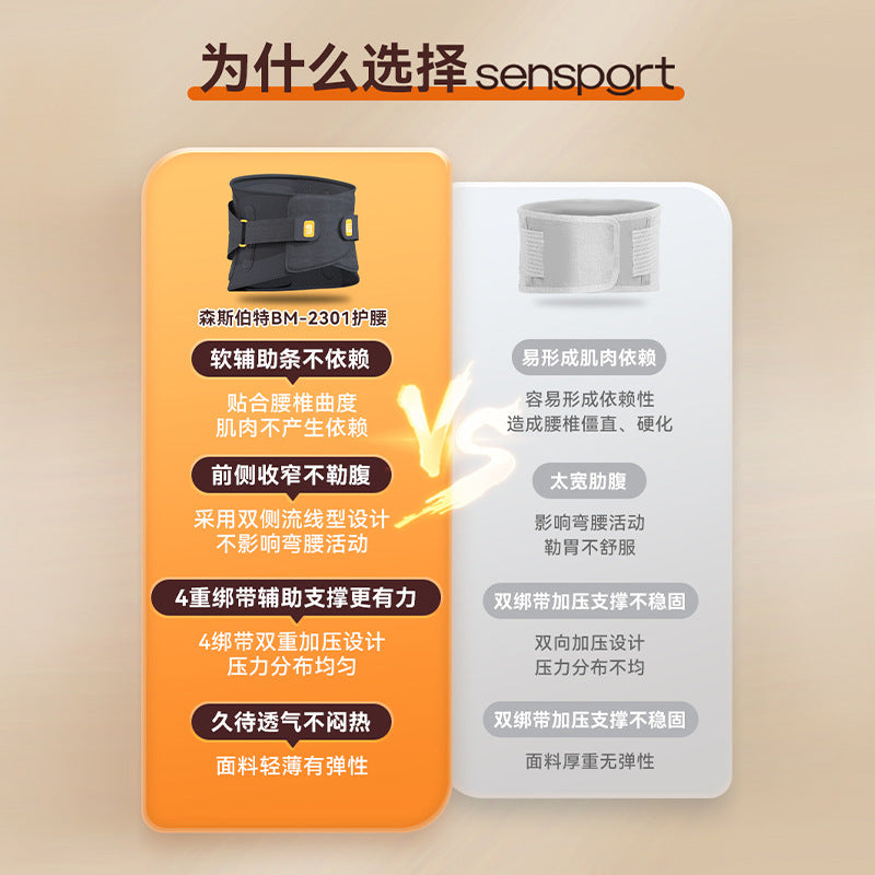 Cross-border customized health care waist belt, stable waist disc, auxiliary lumbar spine stability, running fitness training, sports waist protection