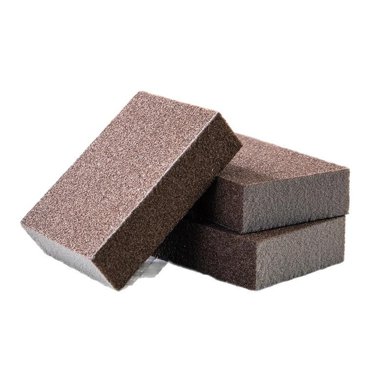 Trapezoidal emery sponge wipe, kitchen cleaning to remove rust, home cleaning, dish washing, pot diamond sponge block