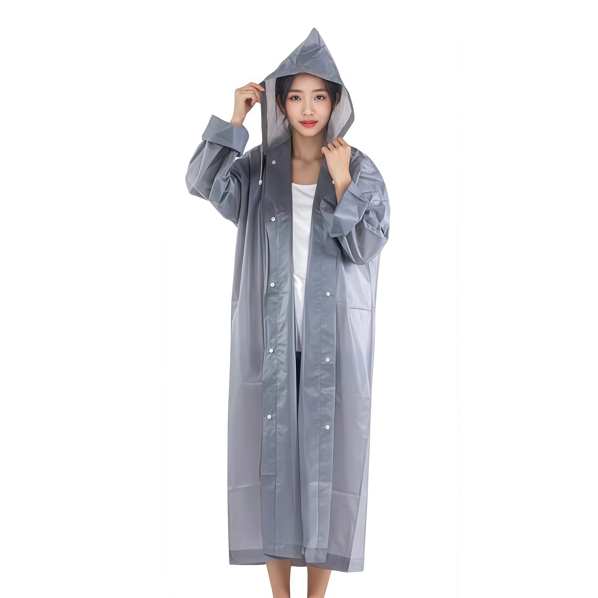 Non-disposable EVA cape raincoat outdoor adult travel concert portable multi-functional fashion poncho