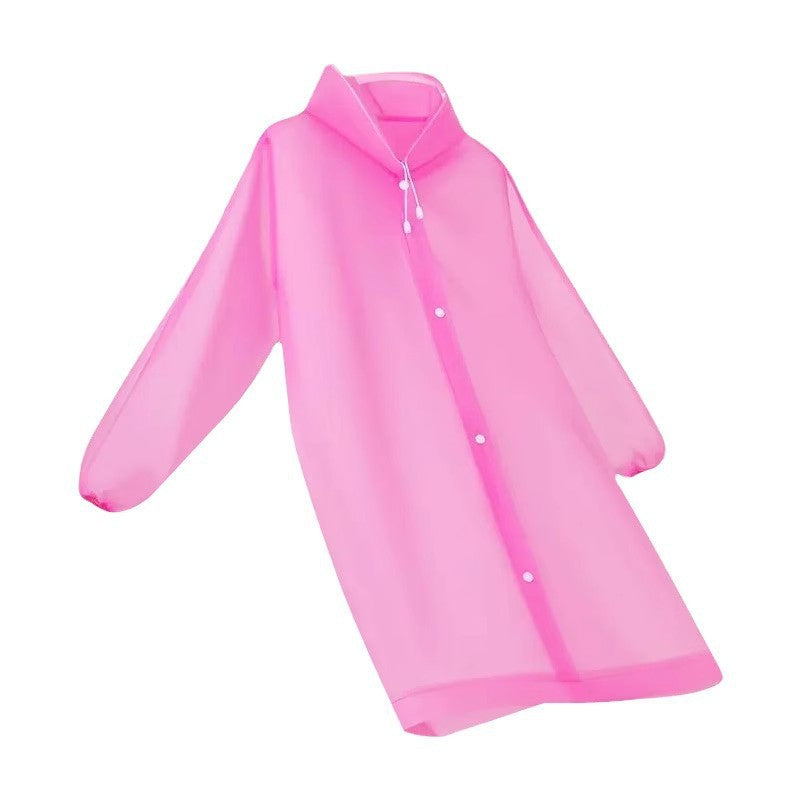 Adult long thickened raincoat non-disposable EVA bundle mouth outdoor tourism, convenient riding and hiking, wholesale raincoat