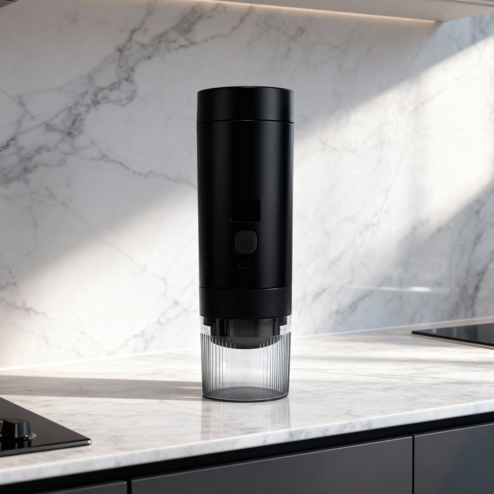 Portable Capsule Coffee Machine Outdoor Car Home Mini Espresso Automatic Intelligent Digital Display