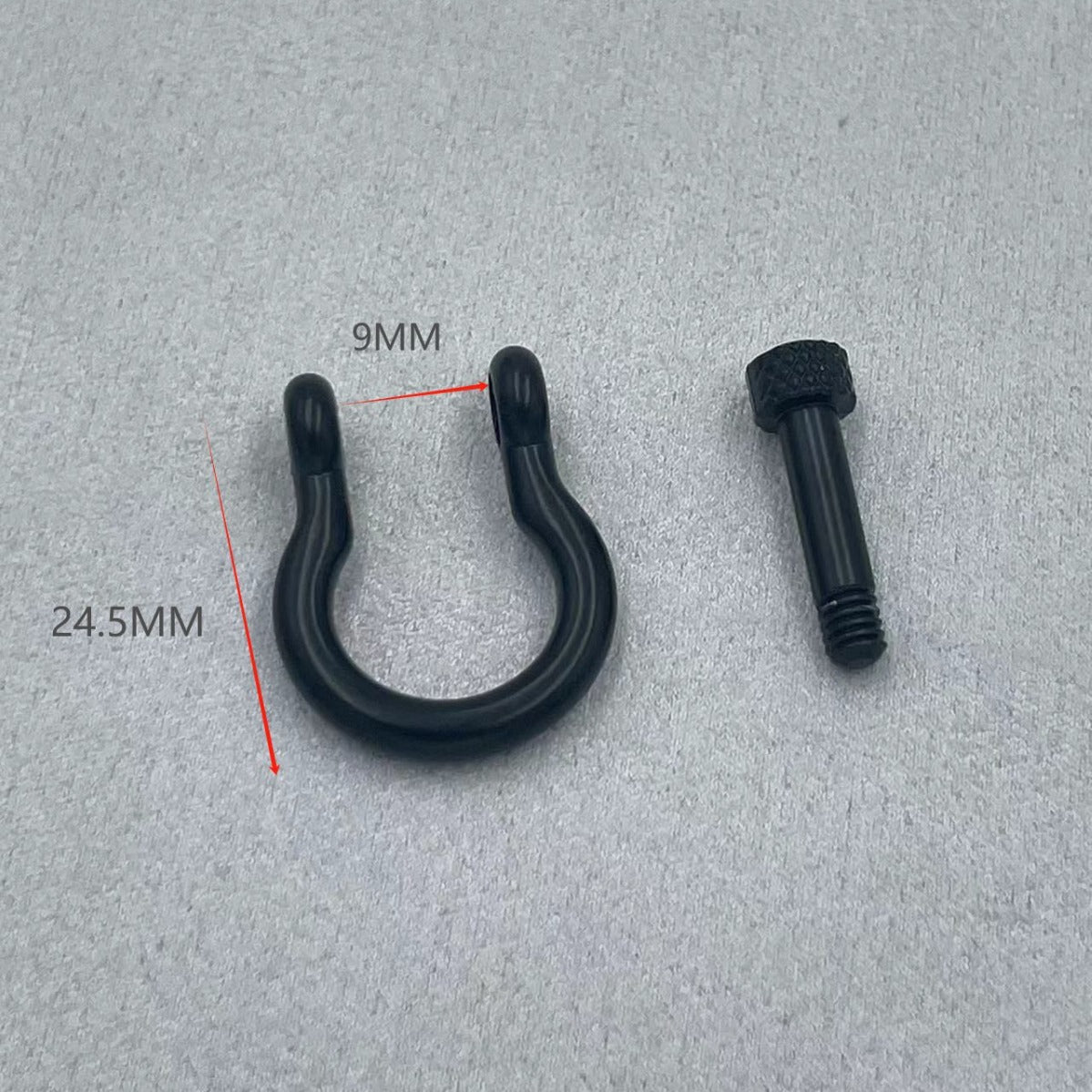 Buckle D-type buckle horseshoe buckle umbrella rope bracelet accessories metal outdoor mountaineering buckle camping portable buckle zinc alloy