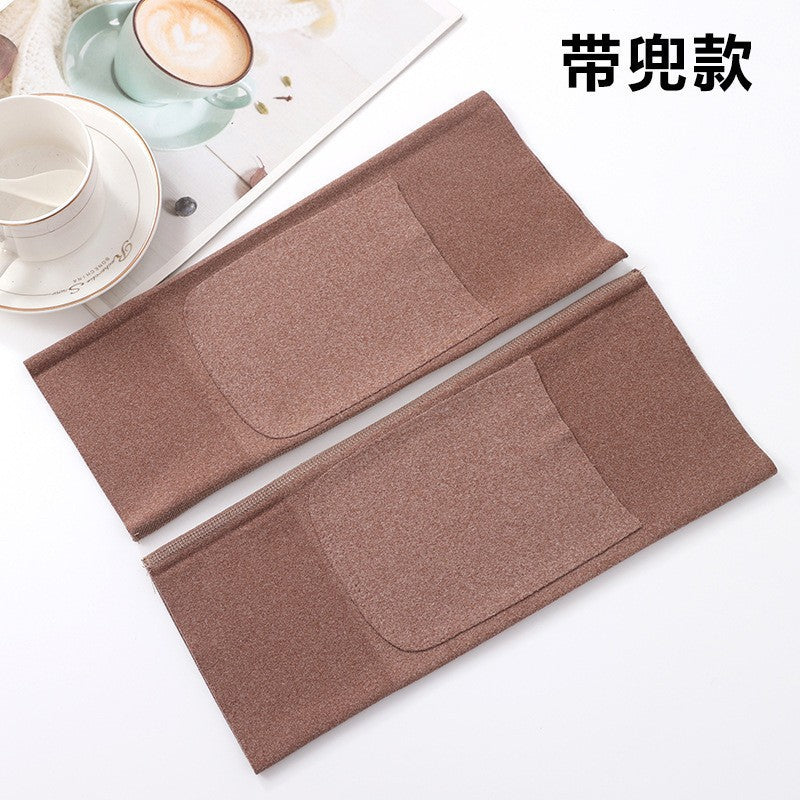 German velvet pocket knee protection men and women joints old cold legs old people cold electric car leg protection legs autumn and winter