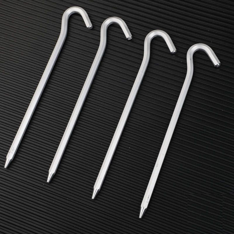 Outdoor camping tent bold accessories extended floor nails canopy aluminum alloy question mark camping beach fixed windproof