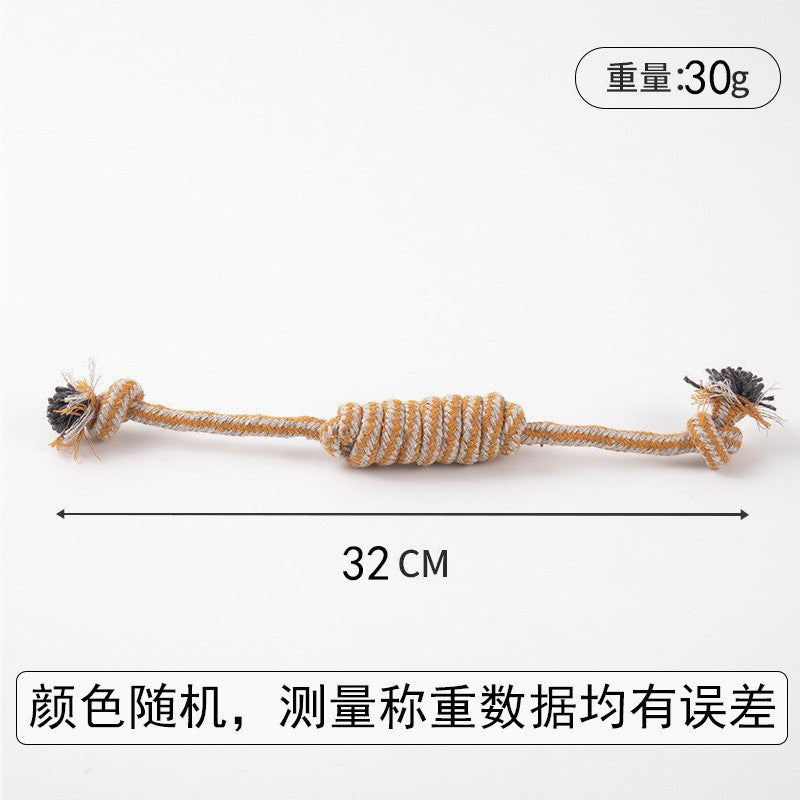 Pet Products Bite-resistant Cotton Rope Toys Grinding Teeth Cleansing Rope Knot Ball Cat Dog Bite Rope Teddy Small Dog Toys Wholesale