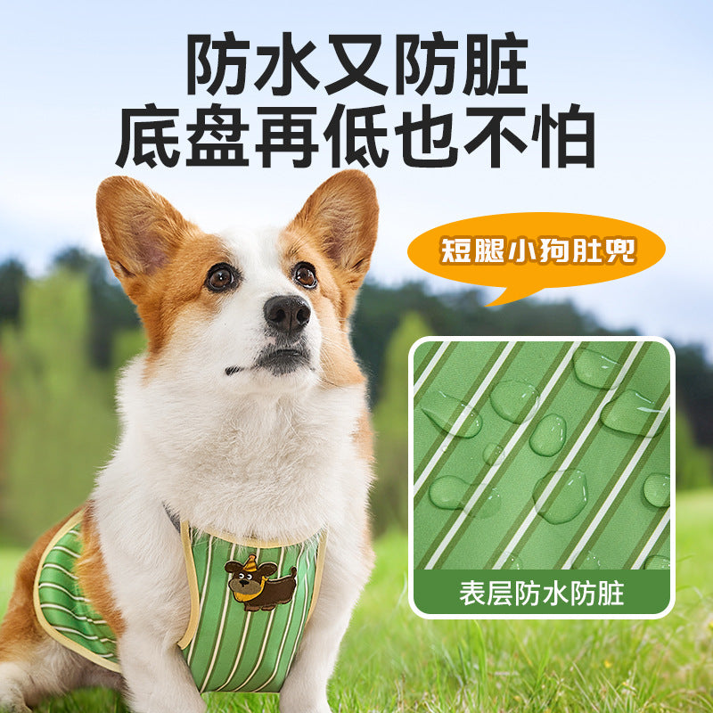 Dog waterproof belly pocket, anti-dirty, moisture-proof, stomach protection, anti-cold Corgi, male and female models, universal in all seasons, cross-border wholesale