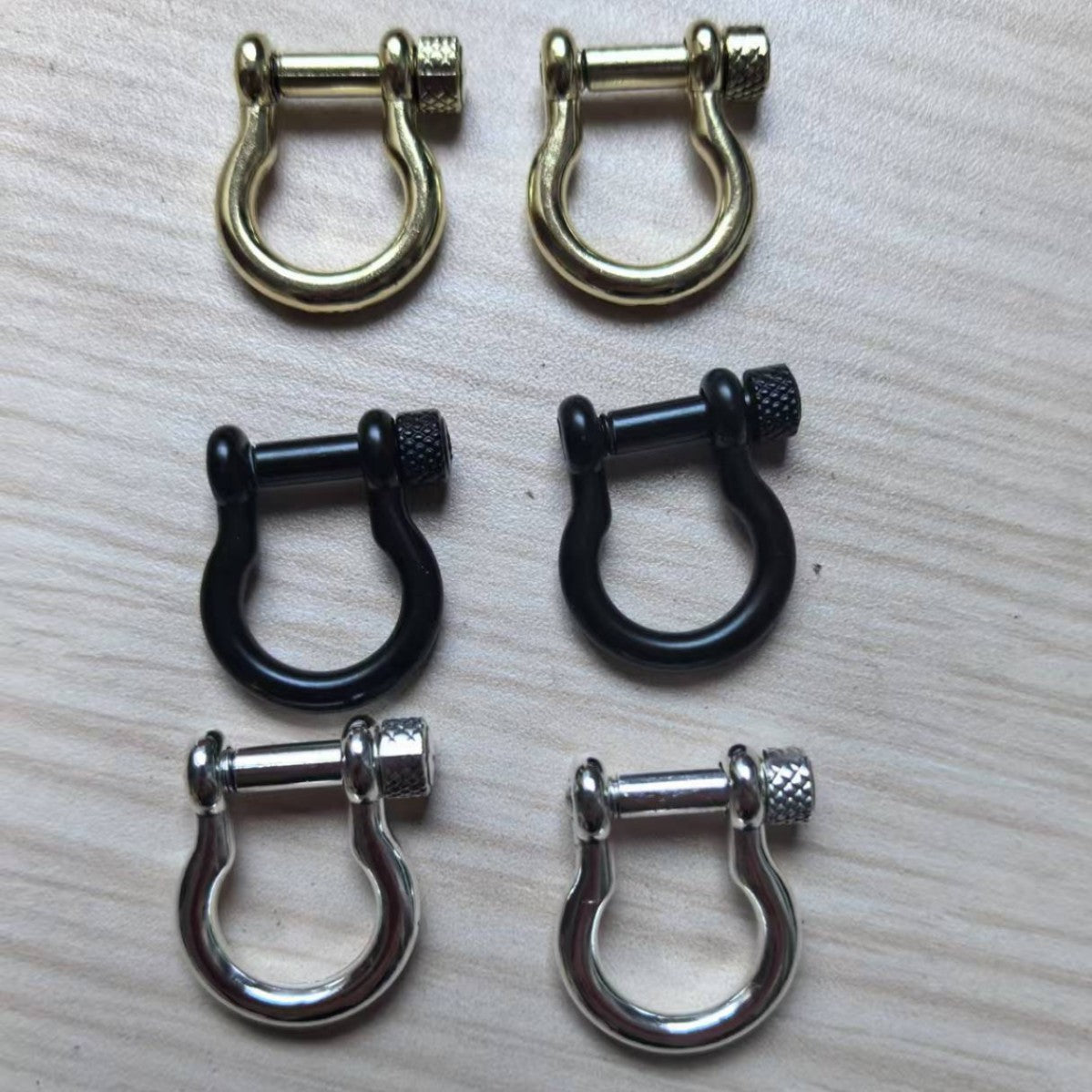 Buckle D-type buckle horseshoe buckle umbrella rope bracelet accessories metal outdoor mountaineering buckle camping portable buckle zinc alloy
