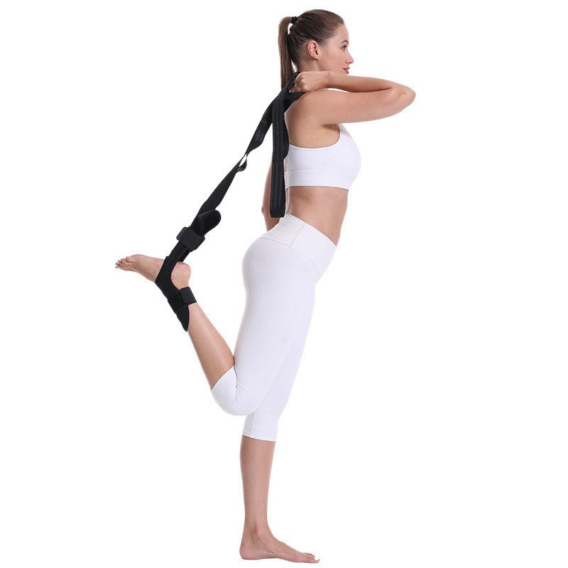 Cross-border direct supply, segmented adjustment, auxiliary hamstring belt, rehabilitation training, leg and foot stretching belt, yoga hamstring belt.