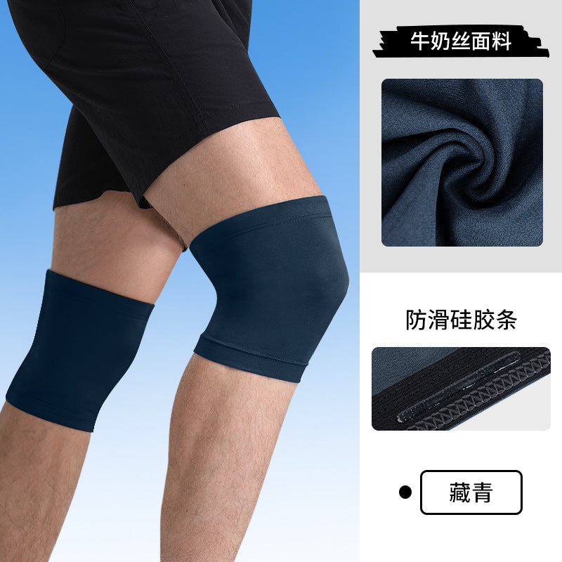 Basketball Knee Pads Large Size UV Protection Motorcycle Riding Leg Pads Equipment Non-slip Silicone Knee Joint Protectors