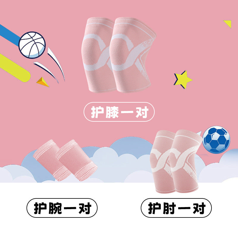 Children's sports football basketball knee pads elbow pads arm joints professional anti-drop breathable men's and women's sports protective gear winter