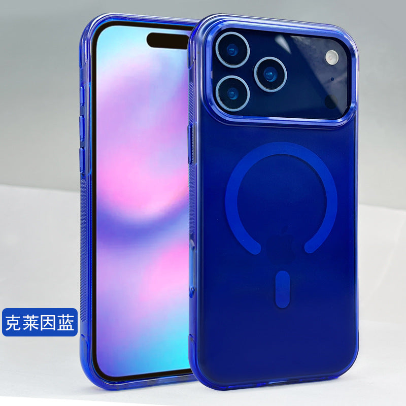 Applicable to Apple 17promax mobile phone case matte transparent iphone17Pro high-end magnetic mobile phone case