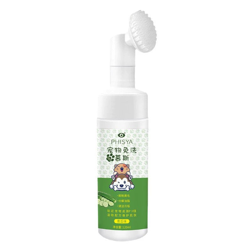 Pet Mousse Foot Cleansing Foam Cleansing Black Chin Paws Cucumber Pet Shop Deodorizing Bubble Body Wash Mousse