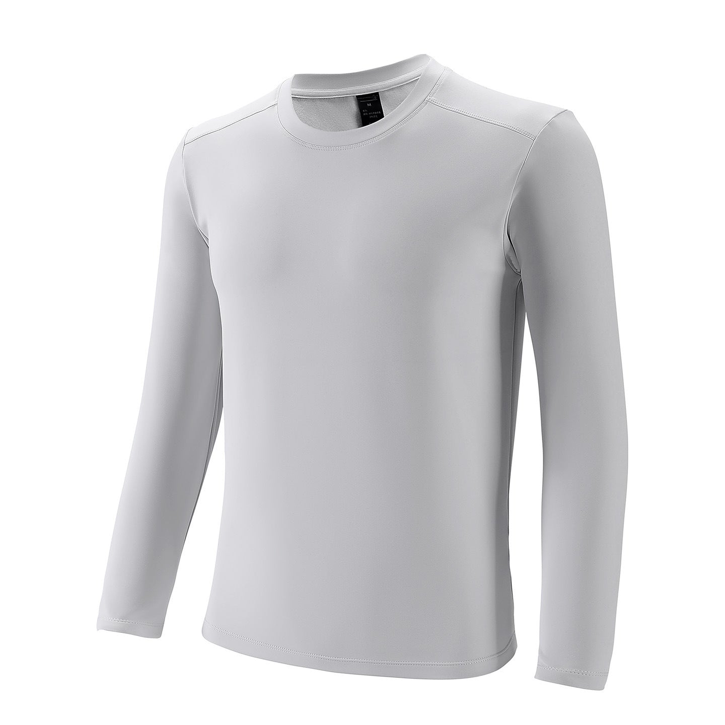 Outdoor running fitness sportswear moisture-absorbing quick-drying bottoming top men's and women's casual slim-fit crew neck long-sleeved t-shirt
