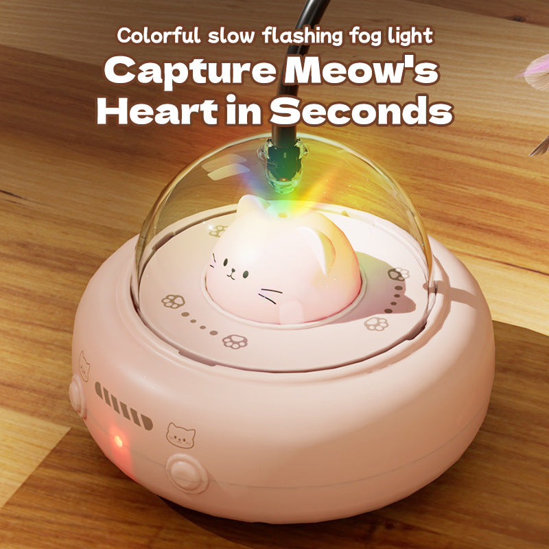 Intelligent automatic cat teasing artifact household lazy cat toy to relieve boredom and self-hi feather cat teasing stick cat toy