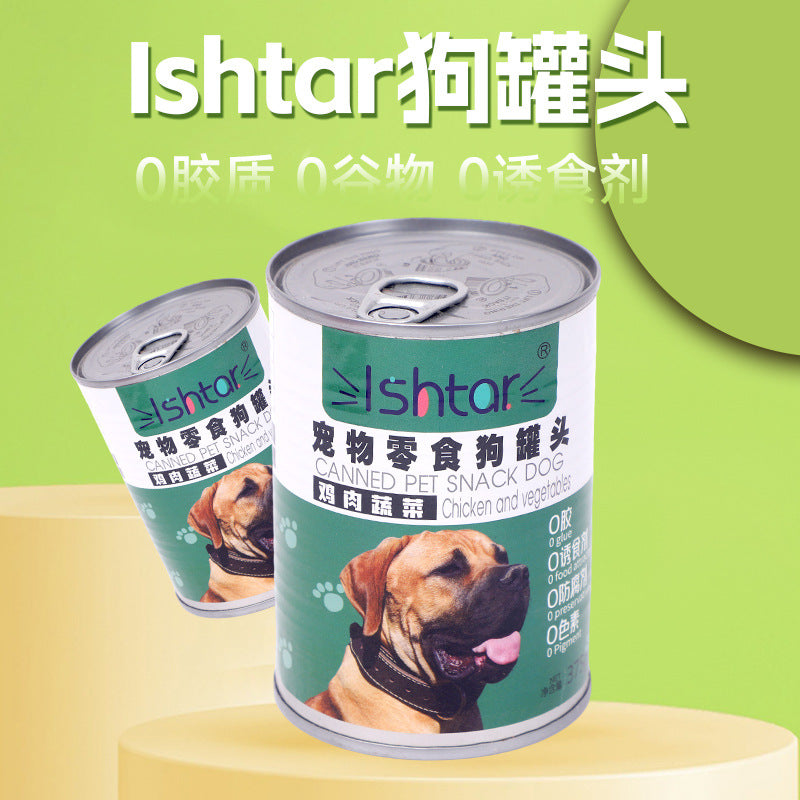 Manufacturer wholesale dog canned 375g whole box adult dog puppy snacks bibimbap dog wet food pet dog dog food