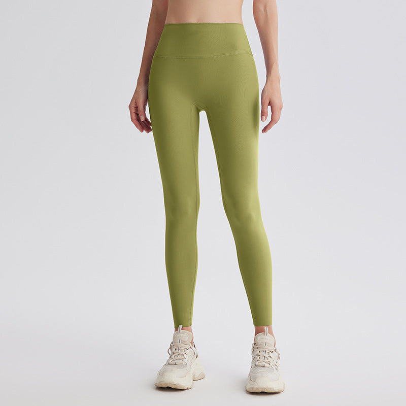 Upgrade the sixth generation of double-sided abraded shark pants, high-waisted nude yoga clothes, running sports fitness pants, hip-lifting yoga pants.