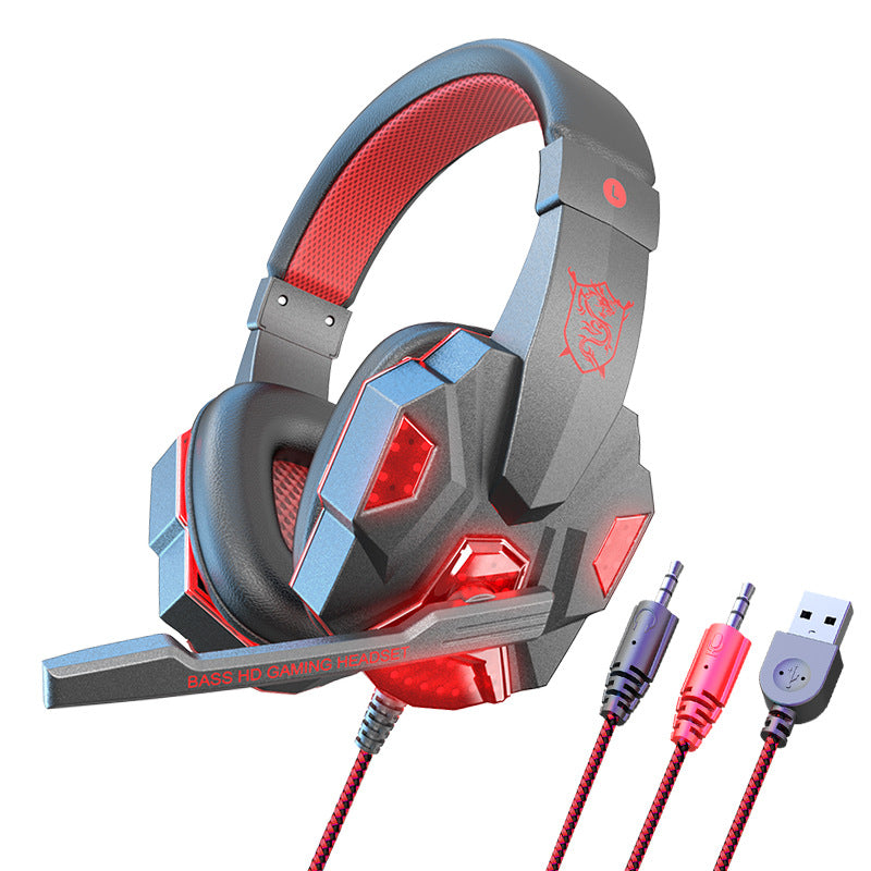 Cross-border dedicated ear + wired laptop special headset game e-sports headset factory wholesale