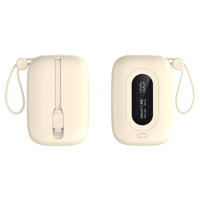 The new mobile phone power bank digital display mobile phone power bank 10,000mAh mini compact power bank can be boarded on the plane