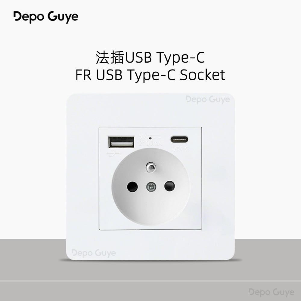 Foreign trade simple wind stainless steel switch panel 86 type concealed Hong Kong and Macao British standard European socket brass lever