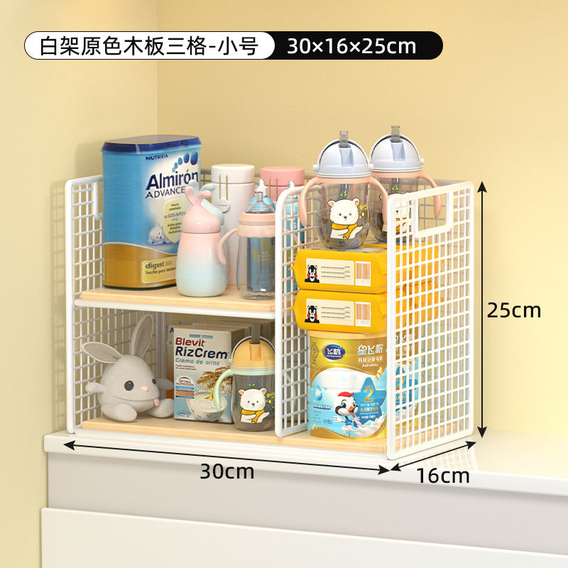 Cosmetics storage box, desktop shelf, household dresser, skin care product mask, multi-layer partition, sundries storage basket