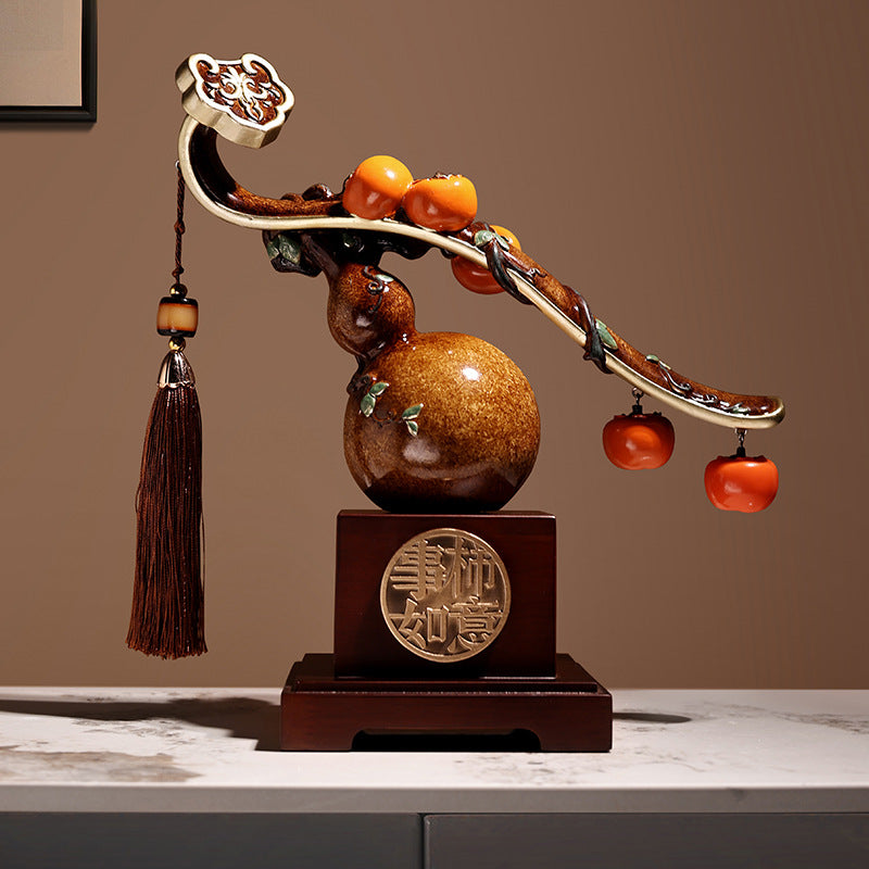 Bei Hanmei Creative New Chinese Ruyi Ornament Housewarming Annual Meeting Gift Home Living Room Wine Cabinet TV Cabinet Decoration