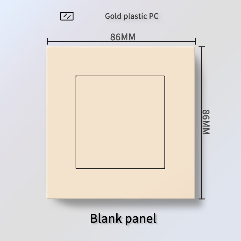 Foreign trade Hong Kong and Macao British 13A socket USB with Type-c plug + British standard electrical switch PC flame retardant panel plug
