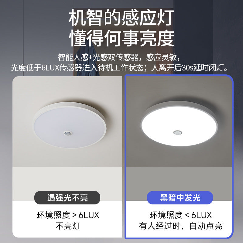 FSL Foshan Lighting Automatic Induction Ceiling Light Radar Sound and Light Control Human Body Recognition Ultra Sensitive Corridor Aisle