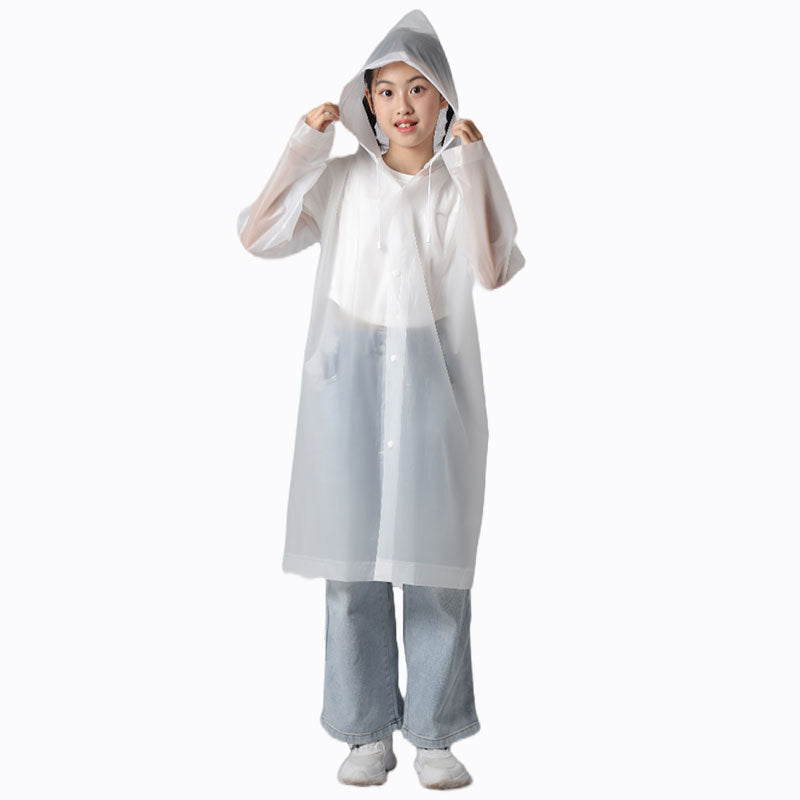 Raincoat Thickened Long Disposable Children Adult Portable Poncho Full Body Rainstorm Men's and Women's Travel Outdoor Portable