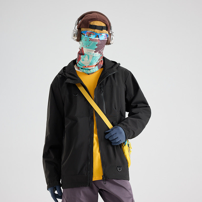 Couple soft shell three-in-one jacket men and women outdoor sports hiking cycling windproof waterproof mountaineering warm jacket