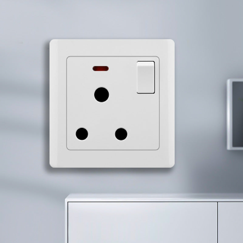 Manufacturer Wholesale Engineering Switch Socket Type 86 Wall Switch Panel Open Double Control Five Hole Sitting Plug Plug