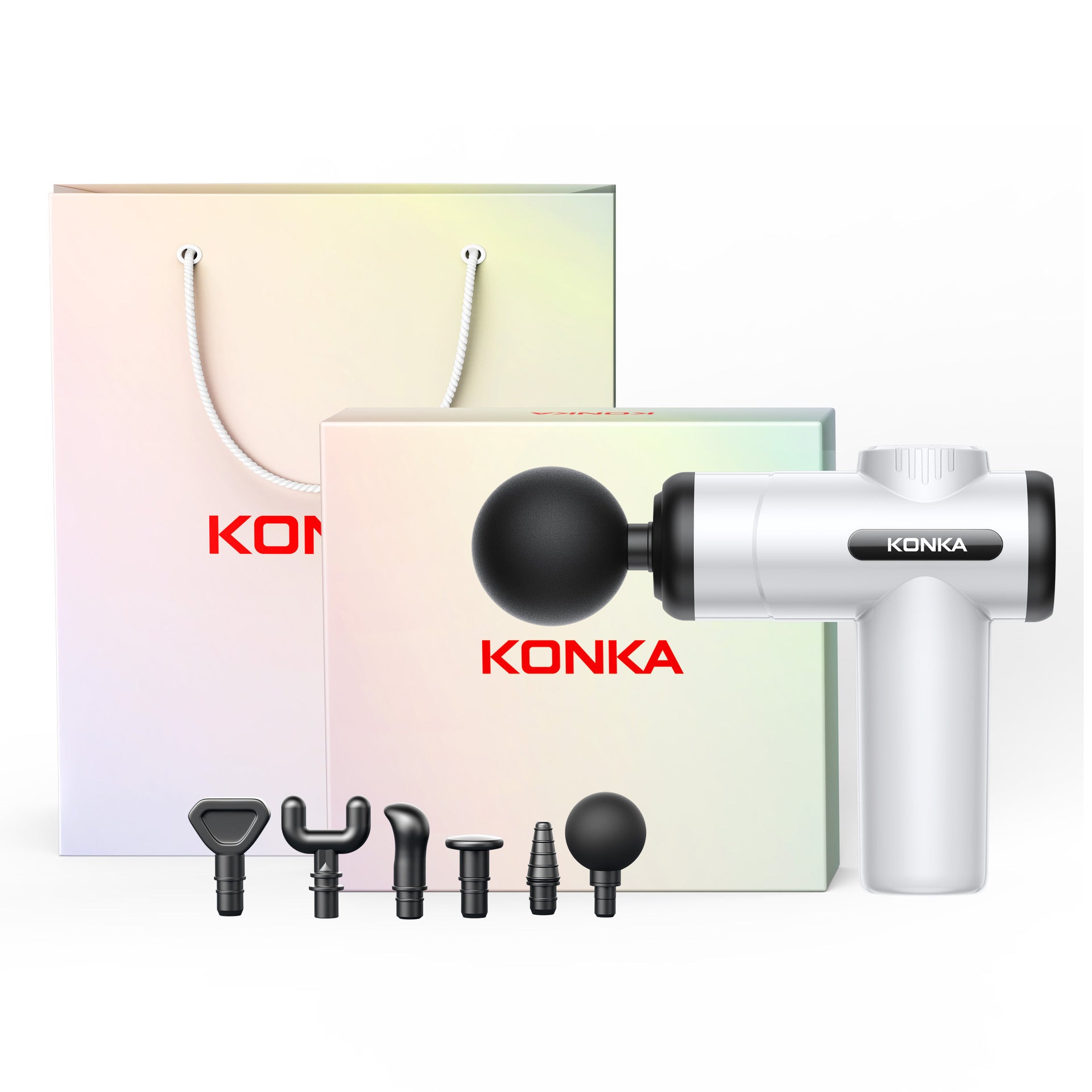 Konka fascia gun factory household small muscle relaxation massager intelligent electric massager cross-border charging model