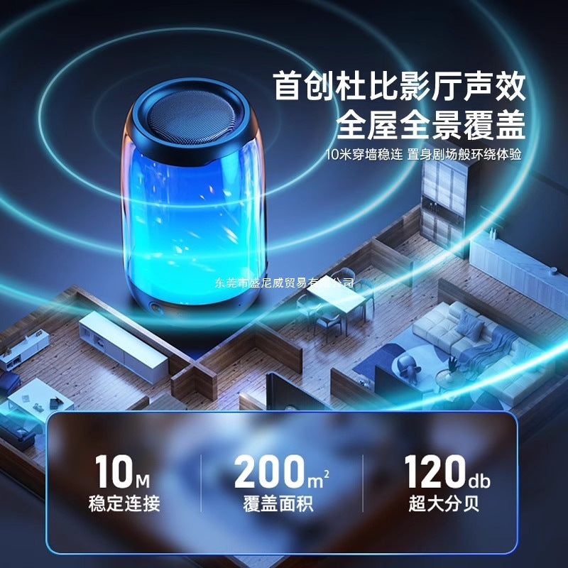 New Portable Bluetooth Speaker Wireless Small Audio Small Subwoofer Super Heavy Bass Large Volume High Sound Quality Mini