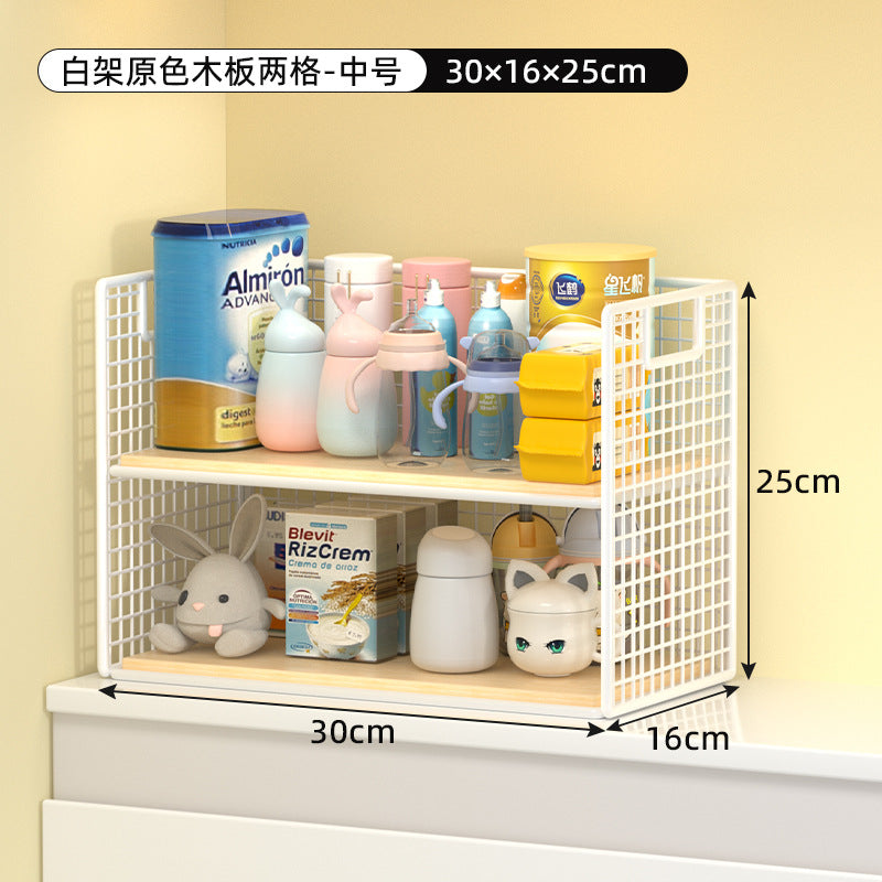 Cosmetics storage box, desktop shelf, household dresser, skin care product mask, multi-layer partition, sundries storage basket