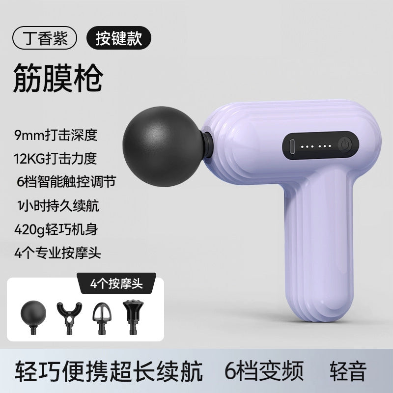 Cross-border mini massager, fascia gun, rechargeable fascia + direct supply, muscle fitness, neck gun, electric vibrator.