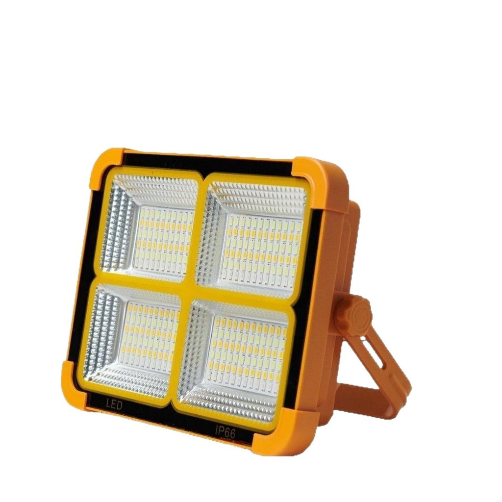Source Factory Cross-border Solar Camping Light Charging Flood Light Long-lasting Battery Life Large Power Outdoor Emergency Lighting