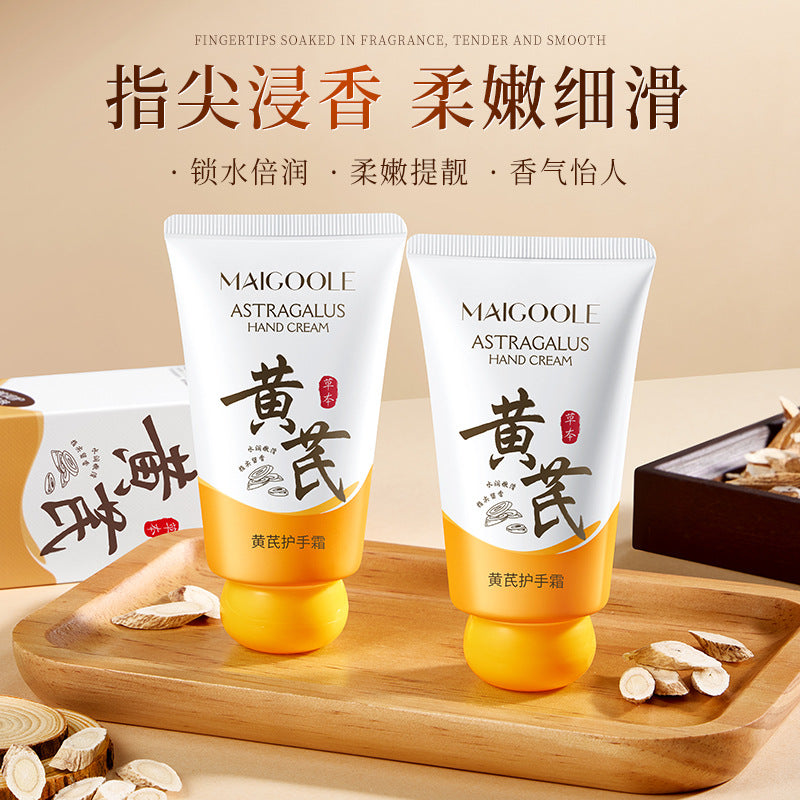 Mei Dailin Astragalus Hand Cream, Rough, Dry in Autumn and Winter, Hydrating and Moisturizing, Non-greasy, Moisturizing and Long-lasting Fragrant Hand Cream