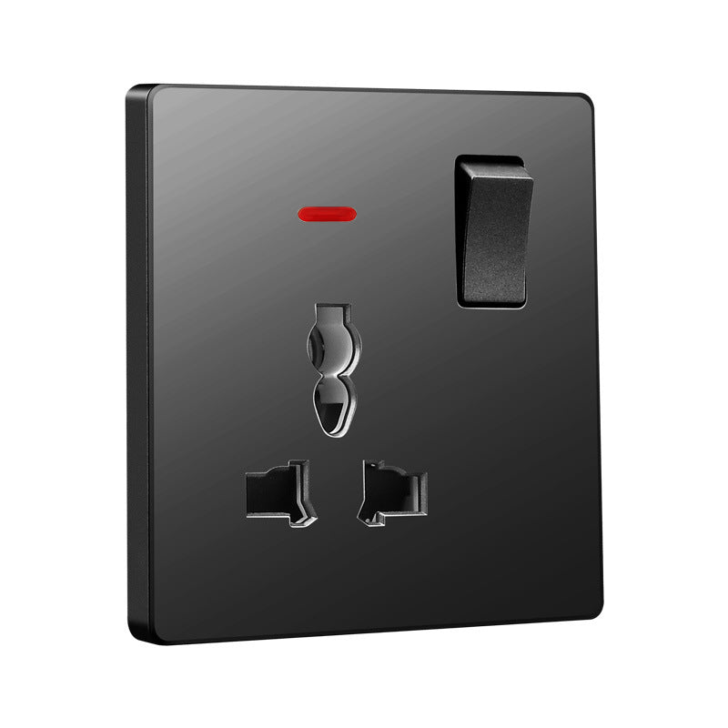 British standard switch socket British one-open 13A British standard multi-function five-hole USB European standard panel 25A45A switch