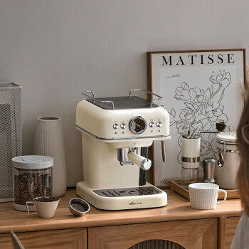 Bear Home Retro Italian Coffee Machine KFJ-E12R5 Coffee Machine Pump Pressure Milk Foam Coffee Machine