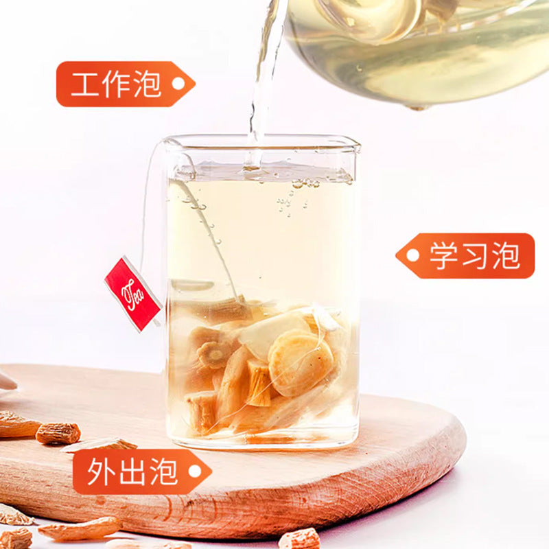 Yuanqi Sibao Tea Triangle Bag Independent Packaging Primary Agricultural Products Astragalus Ophiopogon American Ginseng Codonopsis Wholesale