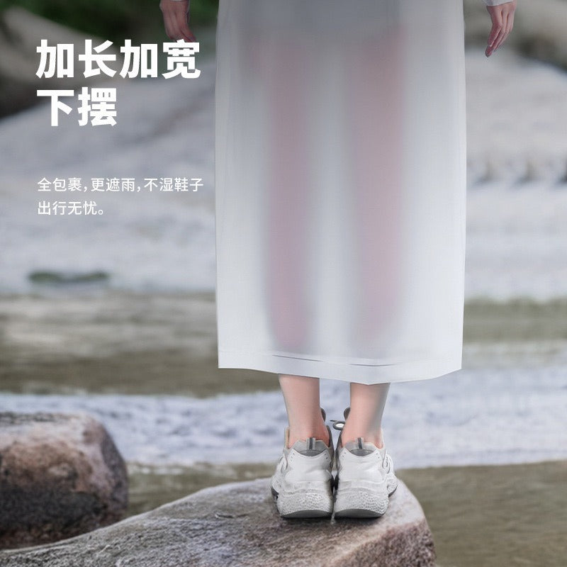 Spot travel mountaineering non-disposable raincoat full body thickened waterproof and rainstorm proof portable eva raincoat