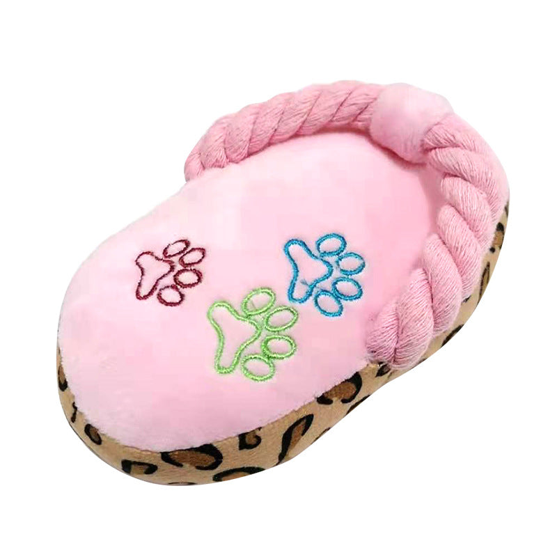 Amazon Pet Toys Plush Sound Slippers Toys Dog Grinding Teeth Cleansing Interactive Pet Supplies Pet Cats