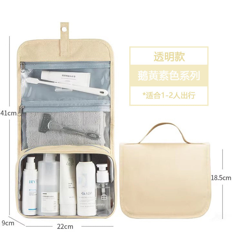 Business gifts Men's toiletry bag Portable travel storage bag Large capacity waterproof folding cosmetic bag Dry and wet separation