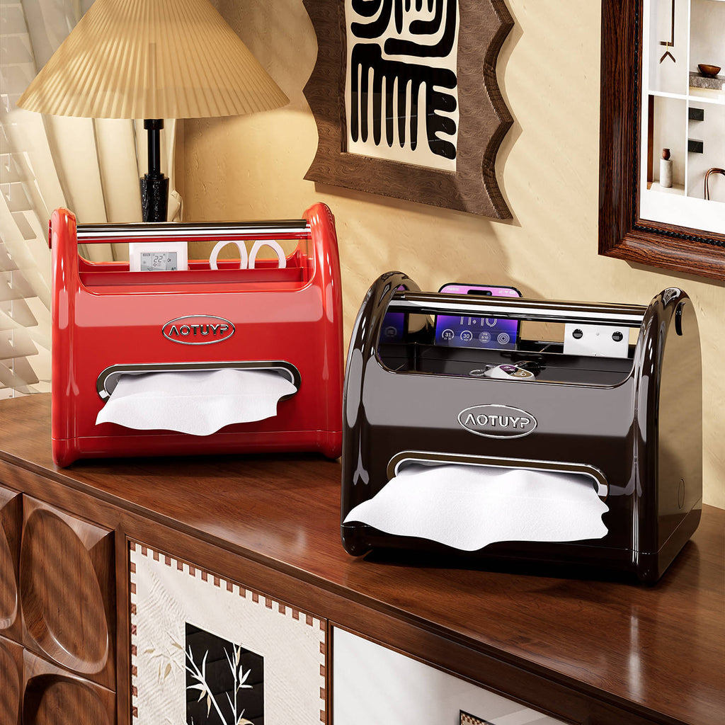 Household living room tissue box ornament remote control storage box creative multi-function light luxury coffee table high value pumping carton