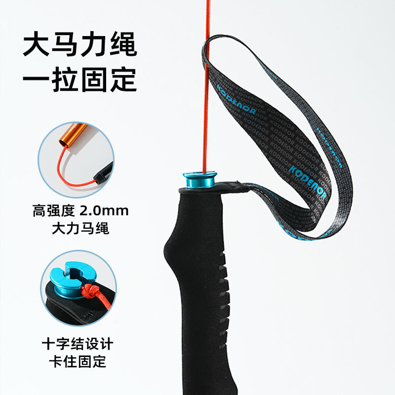 Kodno Cross Country 3 Series Outdoor Professional Aluminum Alloy Mountaineering Staff Cross Country Running Staff Hiking Climbing Z Staff Camping Equipment