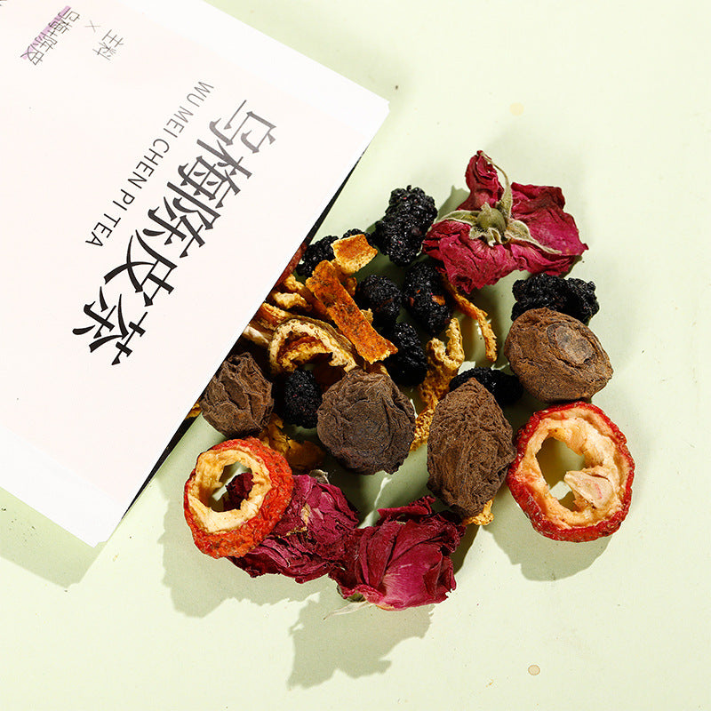 Ebony tangerine peel tea Ebony soup 2.0 lotus leaf drink primary agricultural products independent packaging batch hair sour plum soup