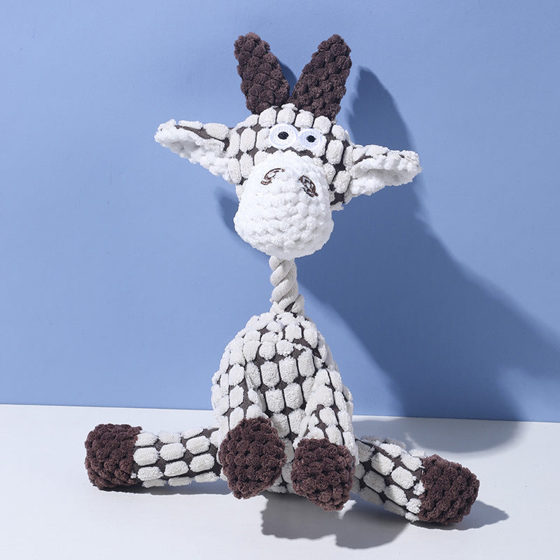 Pet Toys Dog Bites Sound Toys Funny Donkey Grinding Teeth Pet Plush Toys Interactive Dog Toys