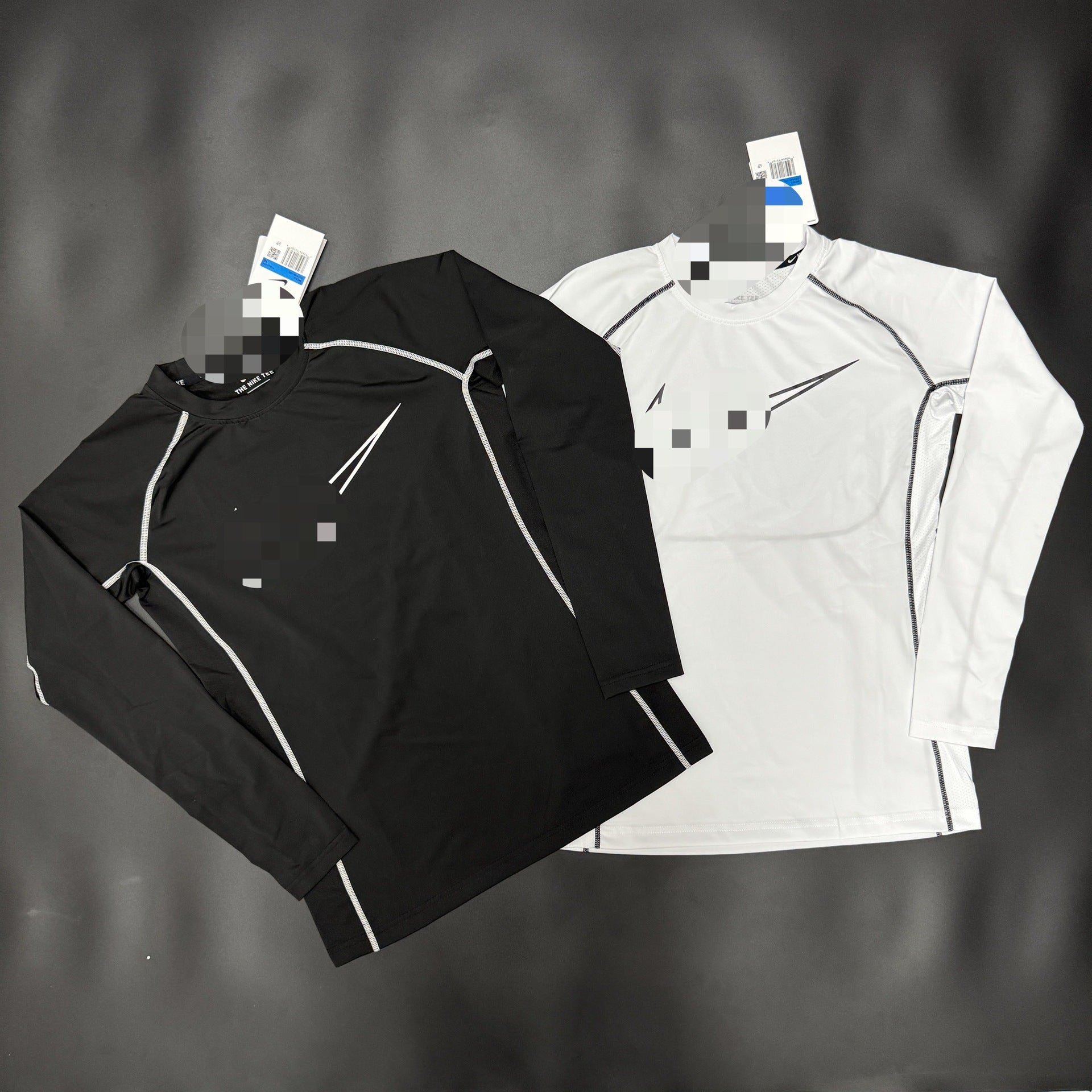 Autumn and winter quick-drying long-sleeved sports tights adult training running outdoor cycling fitness warm and moisture-absorbing interior